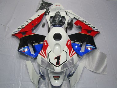 Acquista Carene Moto Honda CBR600RR 2003-2004 - Bianco Rosso Blu Nero Lucido EuroBet