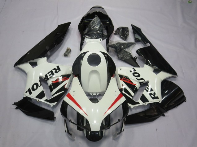 Acquista Carene Moto Honda CBR600RR 2003-2004 - Bianco Rosso Nero Lucido Repsol OEM Stile