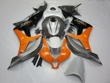 Acquista Carene Moto Honda CBR600RR 2007-2008 - Argento Arancia Nero Lucido