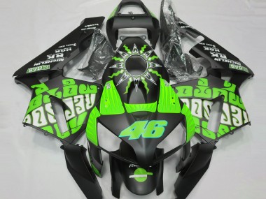 Acquista Carene Moto Honda CBR600RR 2003-2004 - Verde Nero Lucido Rossi Repsol