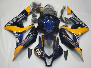 Acquista Carene Moto Honda CBR600RR 2007-2008 - Arancia Blu Nero Lucido