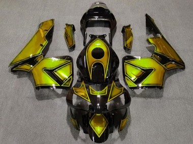 Acquista Carene Moto Honda CBR600RR 2003-2004 - Oro Nero Lucido