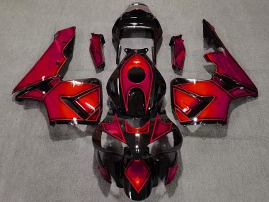 Acquista Carene Moto Honda CBR600RR 2003-2004 - Rosso Nero Lucido