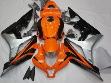 Acquista Carene Moto Honda CBR600RR 2007-2008 - Argento Arancia Nero Lucido OEM Stile