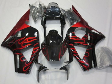 Acquista Carene Moto Honda CBR954RR 2002-2003 - Nero Lucido Rosso Fiamma