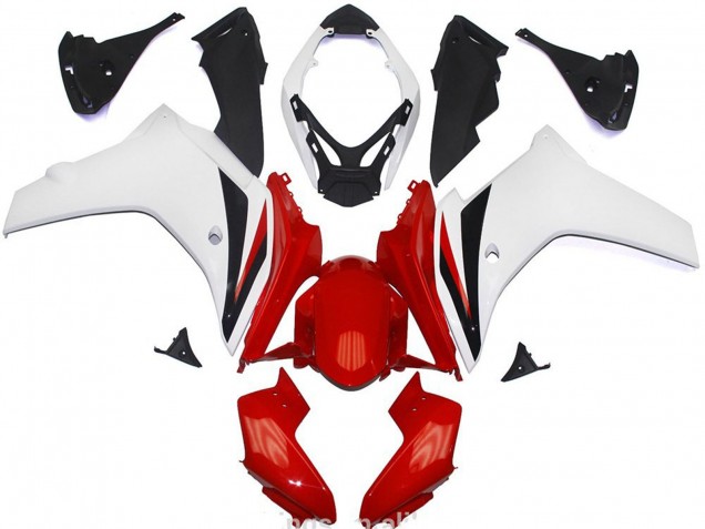 Acquista Carene Moto ABS Honda CBR600F 2011-2013 - Bianco Rosso Nero Lucido