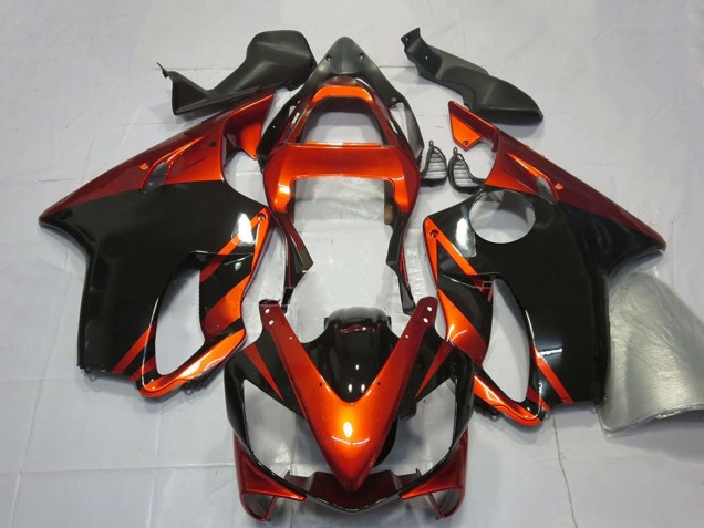 Acquista Carene Moto Honda CBR600 F4i 2001-2003 - Arancia Nero Lucido