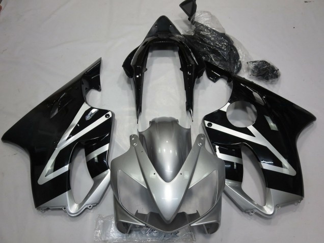 Acquista Carene Moto Honda CBR600 F4i 2004-2007 - Argento Nero Lucido