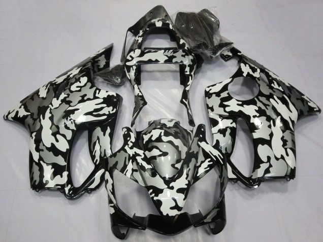 Acquista Carene Moto Honda CBR600 F4i 2001-2003 - Bianco Grigio Nero Camouflage