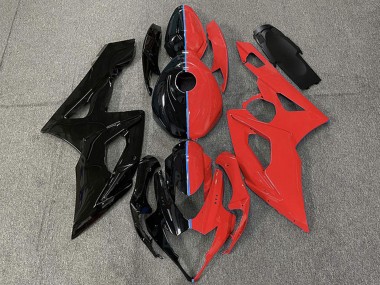 Acquista Carene Moto Suzuki GSXR 1000 2005-2006 - Nero Lucido Rosso
