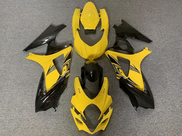 Acquista Carene Moto Suzuki GSXR 1000 2007-2008 - Giallo Nero Lucido