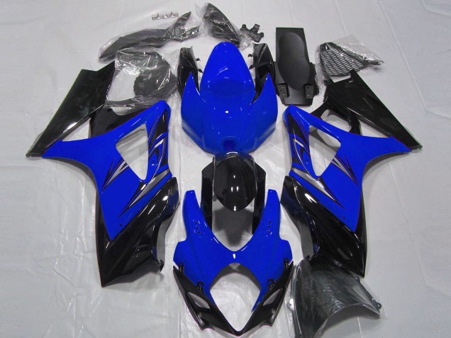 Acquista Carena Moto Suzuki GSXR 1000 2007-2008 - Blu Nero Lucido