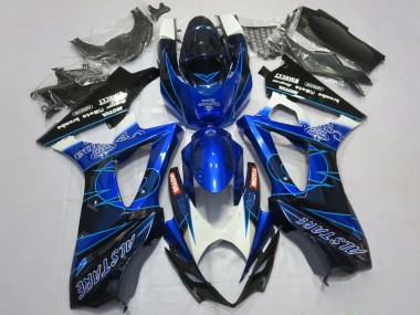 Acquista Carene Moto Suzuki GSXR 1000 2007-2008 - Blu Nero Corona
