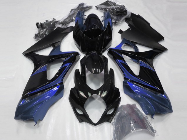 Acquista Carene Moto Suzuki GSXR 1000 2007-2008 - Blu Nero Lucido
