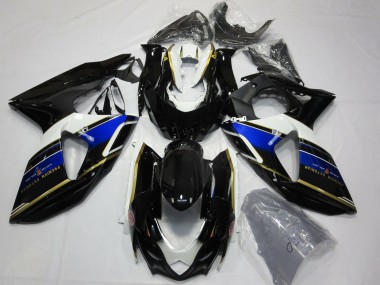 Acquista Carene Moto Suzuki GSXR 1000 2009-2016 - Blu Bianco Oro Nero