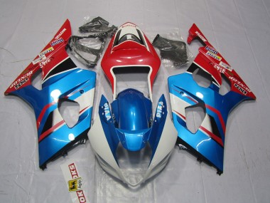 Acquista Carene Moto Suzuki GSXR 1000 2003-2004 - Rosso Blu Bianco