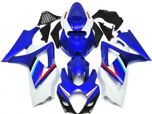Acquista Carene Moto Suzuki GSXR 1000 2007-2008 - Blu Bianco Rosso Nero