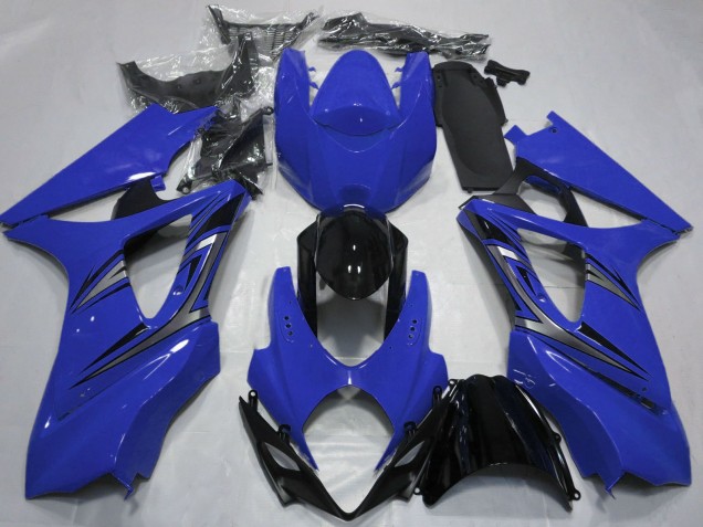 Acquista Carene Moto Suzuki GSXR 1000 2007-2008 - Blu Nero Lucido OEM Stile