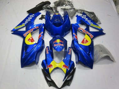 Acquista Carene Moto Suzuki GSXR 1000 2007-2008 - Blu Giallo Red Bull