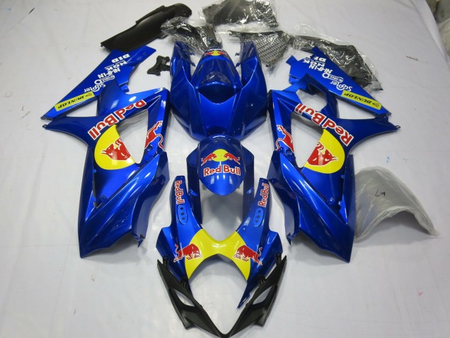 Acquista Carene Moto Suzuki GSXR 1000 2007-2008 - Blu Giallo Red Bull