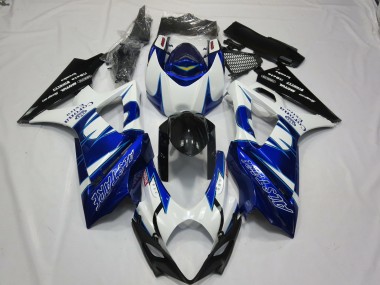 Acquista Carene Moto Suzuki GSXR 1000 2007-2008 - Bianco Blu Nero Corona Alstare
