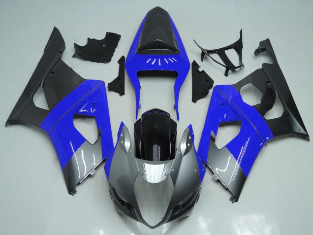Acquista Carene Moto Suzuki GSXR 1000 2003-2004 - Blu Argento Nero