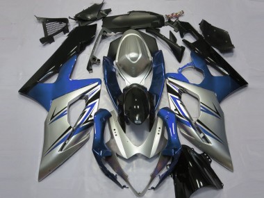 Acquista Carene Moto Suzuki GSXR 1000 2005-2006 - Blu Argento Nero
