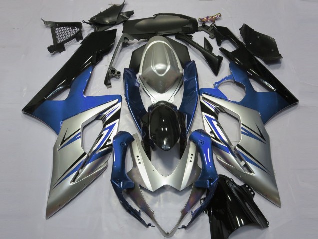 Acquista Carene Moto Suzuki GSXR 1000 2005-2006 - Blu Argento Nero