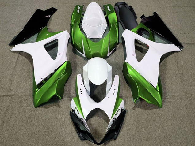 Acquista Carene Moto Suzuki GSXR 1000 2007-2008 - Bianco Verde Nero