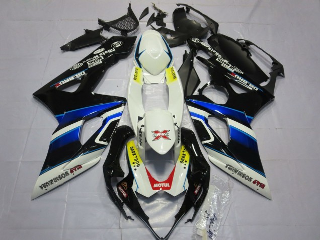 Acquista Carene Moto Suzuki GSXR 1000 2005-2006 - Bianco Blu Nero Giallo Rosso Dark Dog
