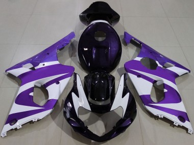 Acquista Carene Moto Suzuki GSXR 1000 2000-2002 - Viola Bianco Nero