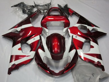 Acquista Carene Moto Suzuki GSXR 1000 2000-2002 - Bianco Rosso