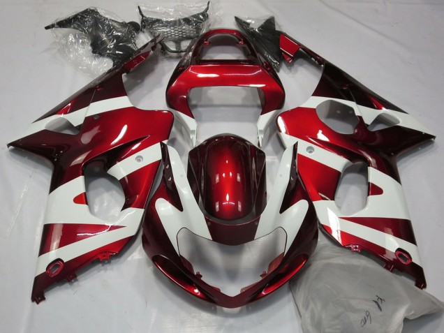 Acquista Carene Moto Suzuki GSXR 1000 2000-2002 - Bianco Rosso