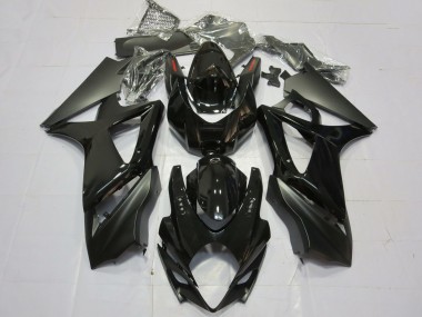 Acquista Carene Moto Suzuki GSXR 1000 2007-2008 - Nero Lucido Nero Opaco Pianura