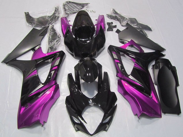 Acquista Carene Moto Suzuki GSXR 1000 2007-2008 - Nero Lucido Rosa