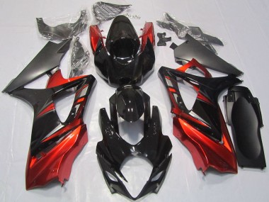 Acquista Carene Moto Suzuki GSXR 1000 2007-2008 - Nero Lucido Rosso