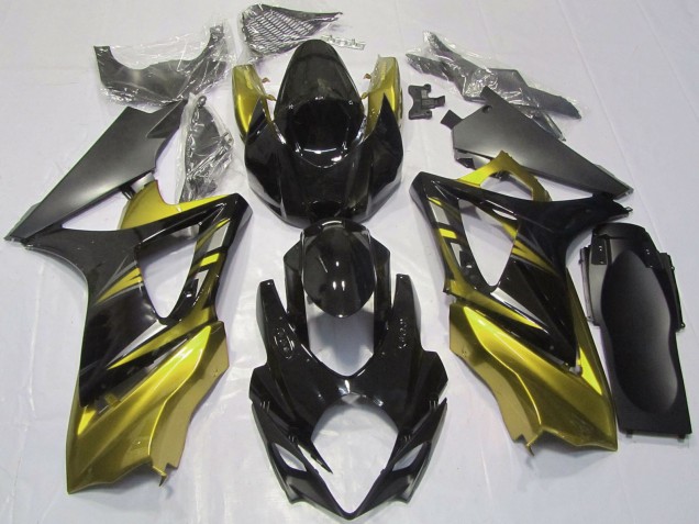 Acquista Carene Moto Suzuki GSXR 1000 2007-2008 - Nero Lucido Giallo