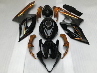 Acquista Carene Moto Suzuki GSXR 1000 2005-2006 - Nero Lucido Bronzo