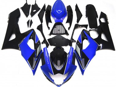 Acquista Carene Moto Suzuki GSXR 1000 2005-2006 - Blu Nero Lucido