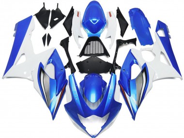 Acquista Carene Moto Suzuki GSXR 1000 2005-2006 - Bianco Blu