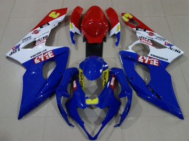 Acquista Carene Moto Suzuki GSXR 1000 2005-2006 - Bianco Rosso Blu Giallo