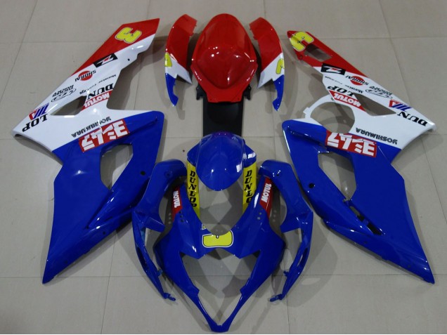 Acquista Carene Moto Suzuki GSXR 1000 2005-2006 - Bianco Rosso Blu Giallo