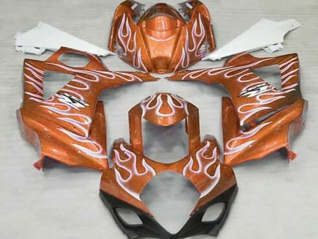 Acquista Carene Moto Suzuki GSXR 1000 2007-2008 - Arancia Bianco Fiamma