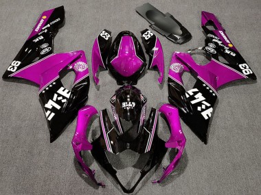 Acquista Carene Moto Suzuki GSXR 1000 2005-2006 - Rosa Nero Lucido Bianco