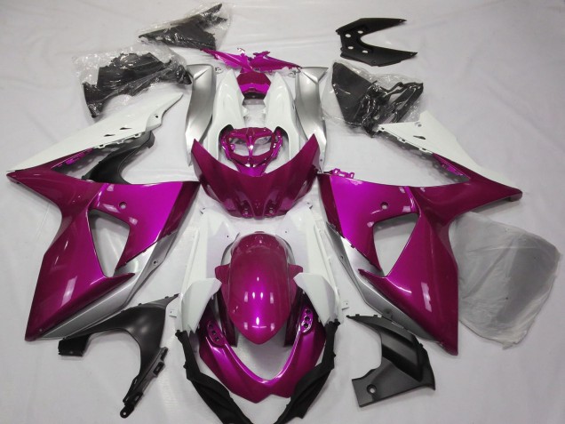 Acquista Carene Moto Suzuki GSXR 1000 2009-2016 - Rosa Bianco