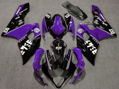 Acquista Carene Moto Suzuki GSXR 1000 2005-2006 - Viola Nero Lucido Bianco