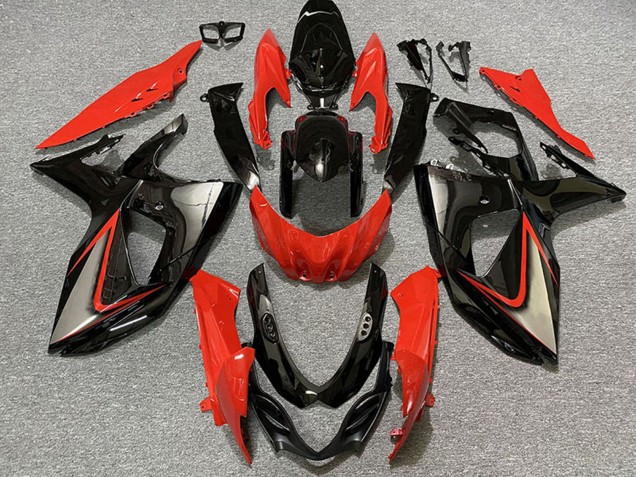 Acquista Carene Moto Suzuki GSXR 1000 2009-2016 - Rosso Nero