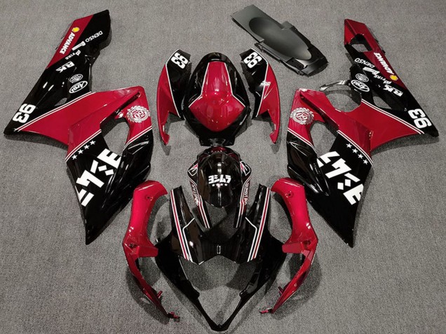 Acquista Carene Moto Suzuki GSXR 1000 2005-2006 - Rosso Nero Lucido Bianco
