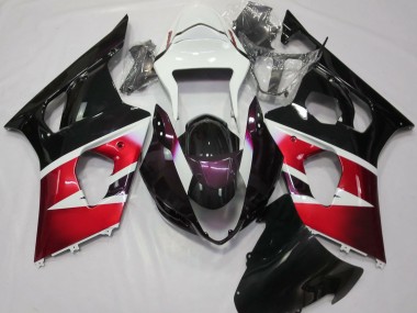 Acquista Carene Moto Suzuki GSXR 1000 2003-2004 - Rosso Bianco Nero Lucido