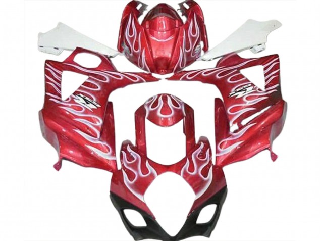 Acquista Carene Moto Suzuki GSXR 1000 2007-2008 - Rosso Bianco Fiamma